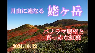 月山に連なる姥ヶ岳の紅葉登山  東北の美しい景色を満喫　2024.10.12