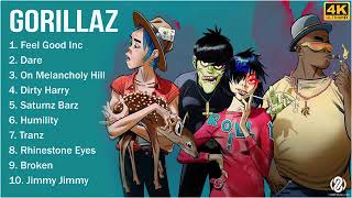 [4K] GORILLAZ Full Album - GORILLAZ Greatest Hits - Top 10 Best GORILLAZ Songs & Playlist 2022