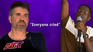 Simon Cowell in Tears After This Powerful Performance | America's Got Talent | Holding On #talent