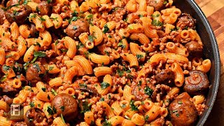 Simple Mushroom and Tomato Macaroni Recipe