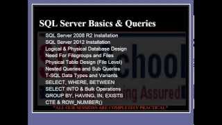 T SQL and SQL SERVER PROGRAMMING