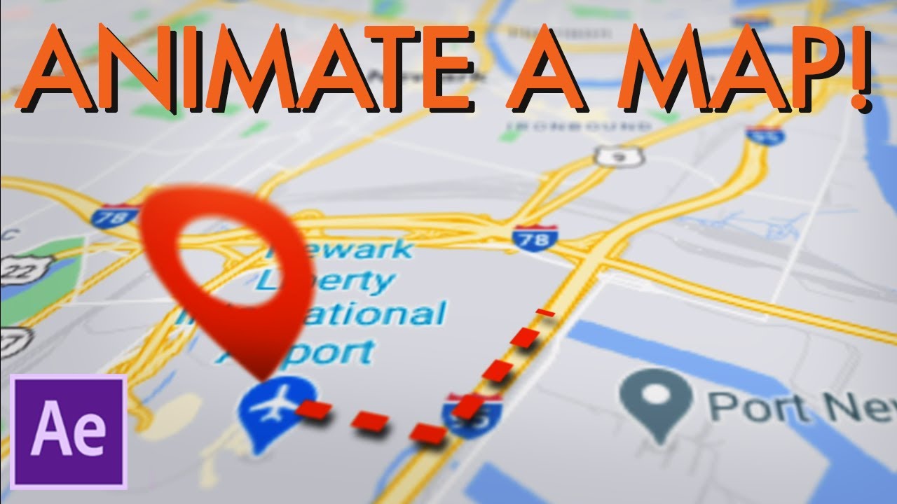 How To Animate A Map In After Effects! - YouTube