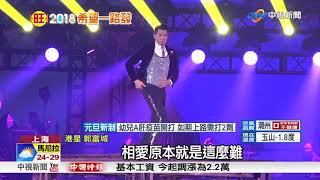 郭富城.林宥嘉同台尬舞 嗨翻上海跨年夜│中視新聞 20180101