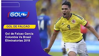 El recordado gol de Falcao García en un Colombia vs Brasil, en el Metropolitano