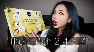 |Giveaway| Thử Thách 2-4-6-7 - Mask Challenge Nivea | Con Thỏ