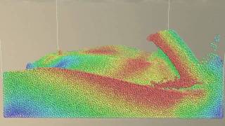 GPU-based Smoothed Particle Hydrodynamics using CUDA, Test scene 1