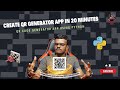Create a QR Code Generator App in 20 Minutes ⏳using Python