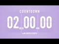 2 Hour Countdown Timer ⏳ Flip Clock with Bell Alerts 💜🔔
