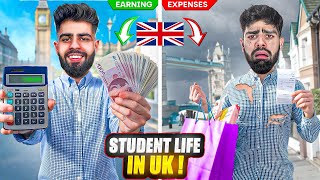 Can YOU Survive in UK🇬🇧on Part-Time Jobs ? - Monthly Earnings vs Expenses in UK | Student Life in UK