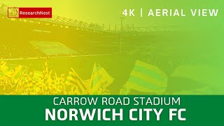 Carrow Road Stadium | Norwich City FC | 4K | Aerial View | FIFA | Stadiums | Norwich | England | UK