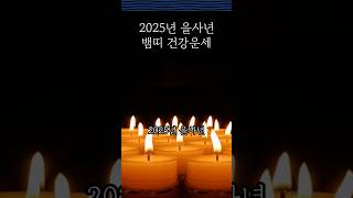 2025년 을사년 뱀띠 건강운세 #뱀띠운세#2025년운세