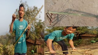 How  to make hand made bamboo hock for using in  field ...@Wangbapkonyak