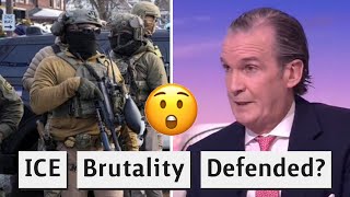 Republican Calls Boris Johnson LEFT-WING?! Defends ICE Brutality!