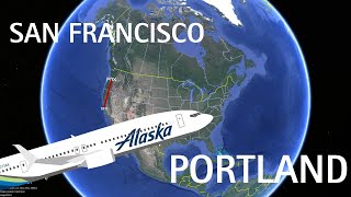 Project Canusa 2022: Ep3: Trip report: Alaska Airlines 737-900ER San Franscisco to Portland