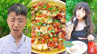 What kind of behavior do you dislike most when eating? Ep.2 || Funny Mukbang || Songsong and Ermao