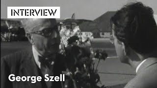 George Szell, aankomst op Schiphol, 1957 | Holland Festival Parels