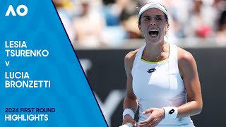 Lesia Tsurenko v Lucia Bronzetti Highlights | Australian Open 2024 First Round