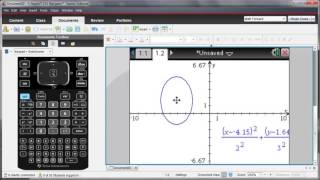 TI-Nspire CX Handheld: Graphing Conic Equations