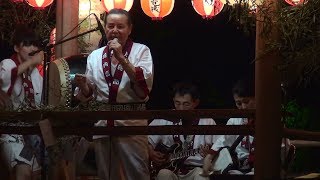 河内音頭　弥生 幸天　新井町会盆踊り　18.08.12