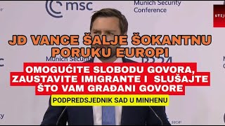 JD Vance potpredsjednik SAD poručio Europi: Veći neprijatelj Vam je iznutra nego izvana!