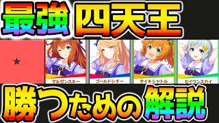 【ウマ娘】決定版最強ランキング！四天王が君臨！スコーピオ杯！勝つための解説！【NottinTV ウマ娘攻略解説 水着マルゼンスキー/和服ゴールドシチー/タイキシャトル/セイウンスカイ】