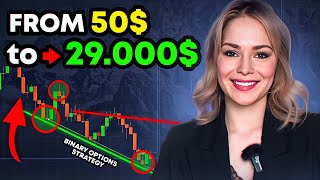 From 50$ to $29.000 | Best binary options strategy 2024 #livetrading