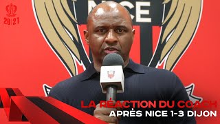 La réaction du coach après Nice-Dijon (1-3)
