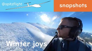 Gliding in winter on \