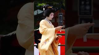 京都【祗園甲部】芸妓美羽子さん奉納舞 祗園小唄 平安神宮例祭 #shorts 京都観光 /Geiko in Kyoto Japan/gion#平安神宮 #京都 #芸妓