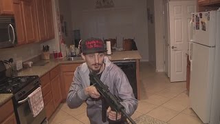 Man confronts armed intruder in home, fires warning shots