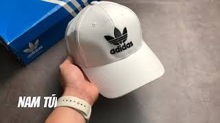 [ CẬN CẢNH #149K ] Nón / Mũ lưỡi trai Adidas Trefoil Baseball Cap WHITE - #FJ2544 | QUỐC DÂN LÀ ĐÂY