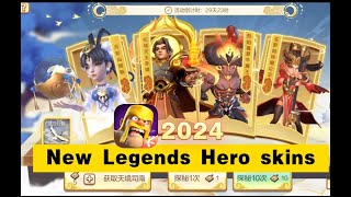 New Legends Hero Skins 2024/Clash ofclans/new update coc /部落冲突/最新天宫探秘抽奖活动/国服最新传奇封神英雄皮肤