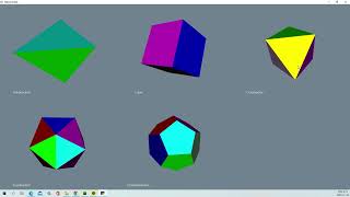 VTK Python Example - PlatonicSolids