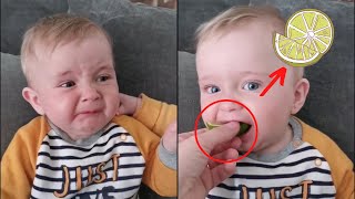 Twin Babies FİGHT with Lemon | Funny Babies Compilation 2021 #1