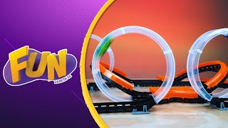 COMO MONTAR A PISTA WAVE RACERS HOT WHEELS | TRIPLE SKYLOOP RACEWAY- Fun!