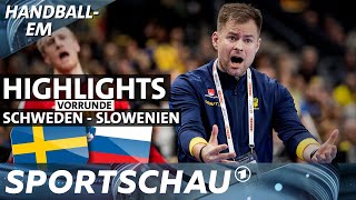 Euphoriebremse: Schweden verliert gegen Slowenien | Handball-EM | Sportschau
