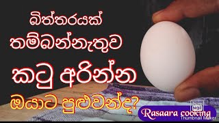 ගෙදර එක බිත්තරයක් ඉතුරුවෙලා තියෙන වෙලාවට ඔයත් මේ විදියට කරන්න./freezed egg recipie/biththara omelet