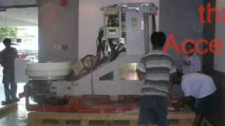 How to install a LINAC (a 13 ton machine)