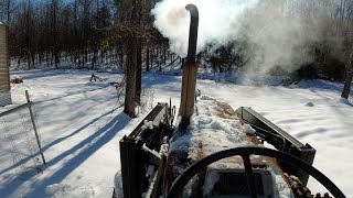 Ford 5000 Tractor Removing Snow With Box Blade