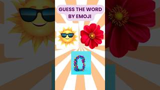 Guess the word by emoji| quiz| trivia quiz #shorts #quiz