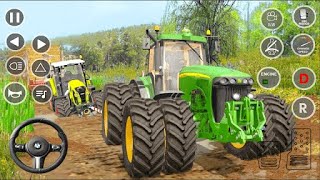 Tractor Farming Driver: Village Simulator 2023 - Forage Plow Farm Harvester - Android Gameplay