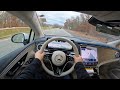 2022 Mercedes-Benz EQS POV Test Drive - Gorgeous Luxury Electric Car!