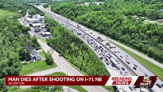 1 dead after shooting on I-71, coroner confirms; highway remains closed