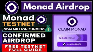 Monad Testnet Airdrop Complete Details | Work on Monad Testnet \u0026 Earn Dollars | Earning Network