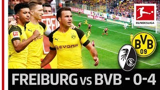 SC Freiburg vs. Borussia Dortmund I 0-4 I Sancho, Reus, Götze & Alcacer Score in Goalfest