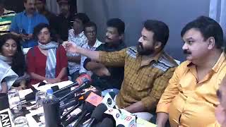 Mohanlal press meet after meeting with actress Parvathy, Revathy, Padmapriya