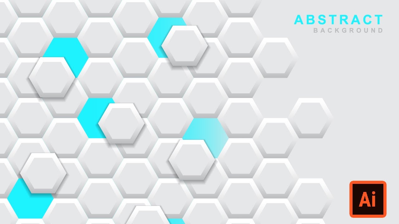 How To Create Creative Abstract Background With Hexagonal Geometric