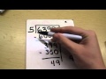 Long division with a remainder