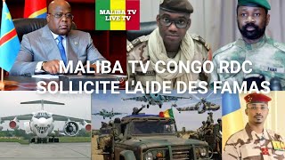 MALIBA TV: PRÉSIDENT  TSHISEKEDI RDC DEMANDE L'AIDE MILITAIRE DE LA PUISSANTE ARMÉE DU MALI ET TCHAD