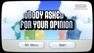 Something is wrong with my New Super Mario Bros Wii game but I added Mario saying the title